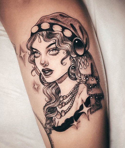 Remarkable Womens Fortune Teller Tattoo Ideas