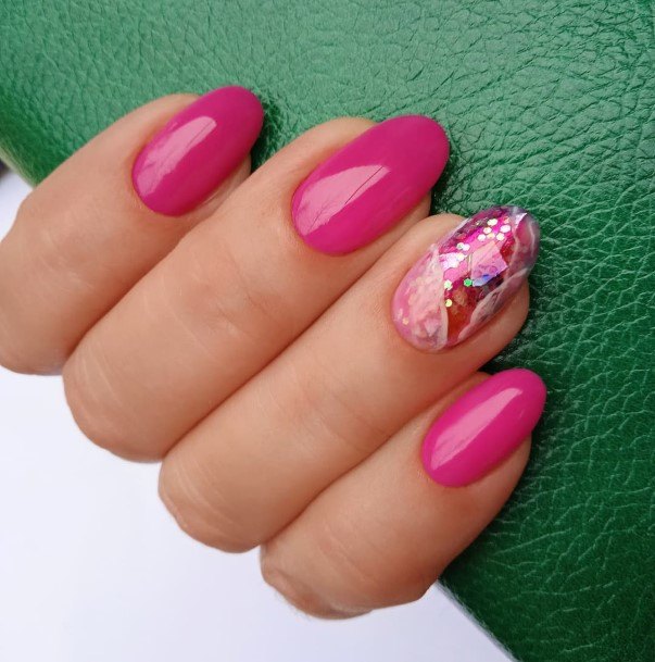 Remarkable Womens Fuchsia Nail Ideas