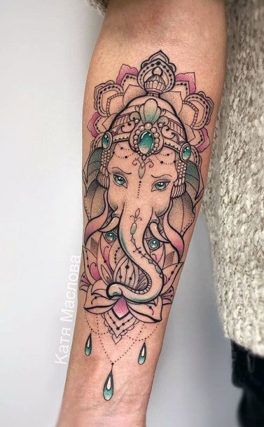 Remarkable Womens Ganesha Tattoo Ideas