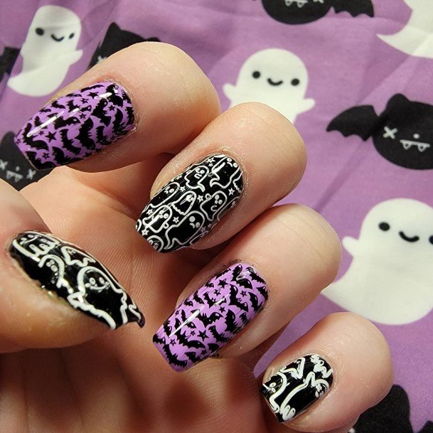 Remarkable Womens Ghost Nail Ideas