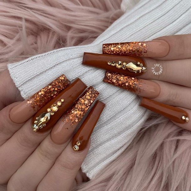 Remarkable Womens Glitter Ombre Nail Ideas