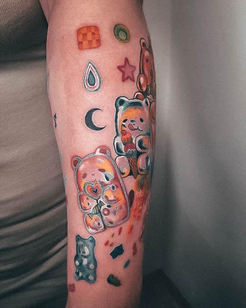 Remarkable Womens Gummy Bear Tattoo Ideas