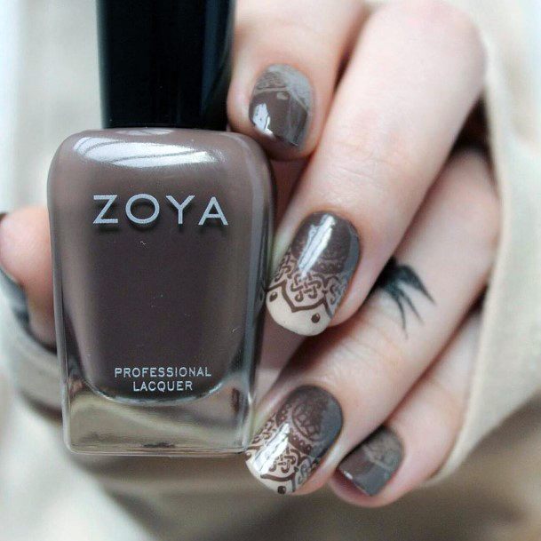 Remarkable Womens Henna Nail Ideas