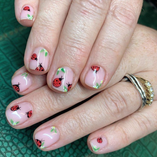 Remarkable Womens Ladybug Nail Ideas