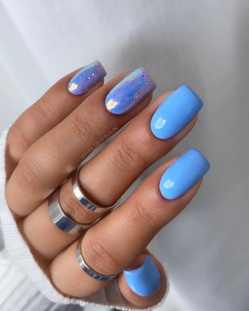 Remarkable Womens Light Blue Nail Ideas