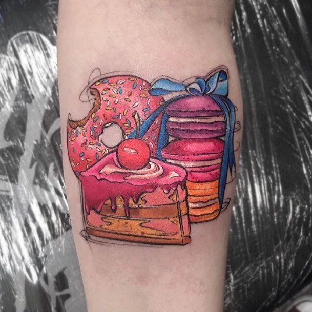 Remarkable Womens Macaron Tattoo Ideas