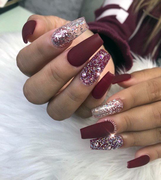 Remarkable Womens Maroon Nail Ideas