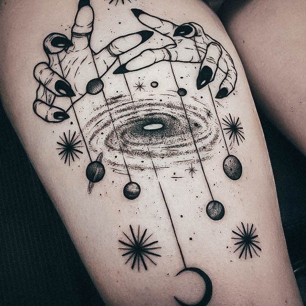 Remarkable Womens Moon And Stars Tattoo Ideas