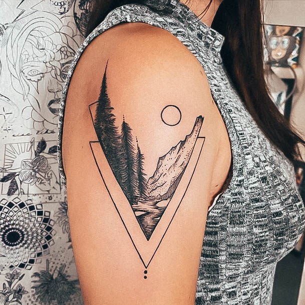 Remarkable Womens Mountain Tattoo Ideas