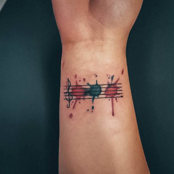 Remarkable Womens Music Tattoo Ideas