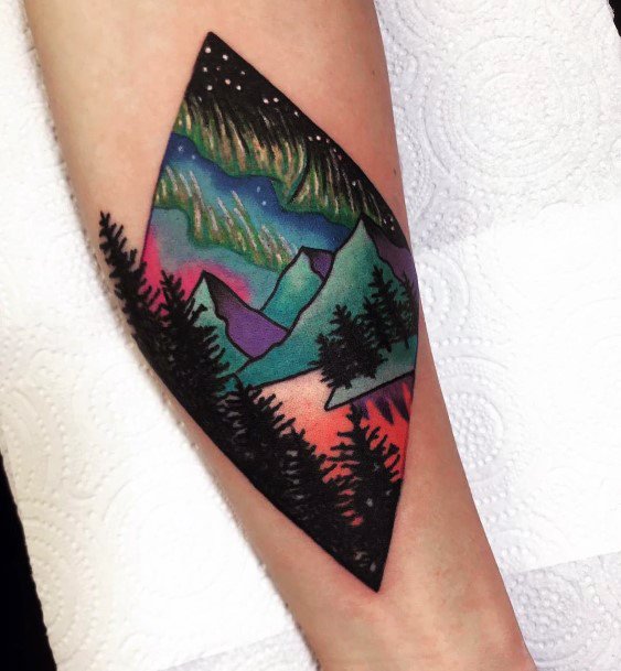 Remarkable Womens Northern Lights Tattoo Ideas