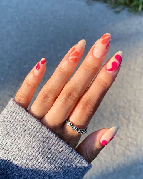 Remarkable Womens Orange Nail Ideas