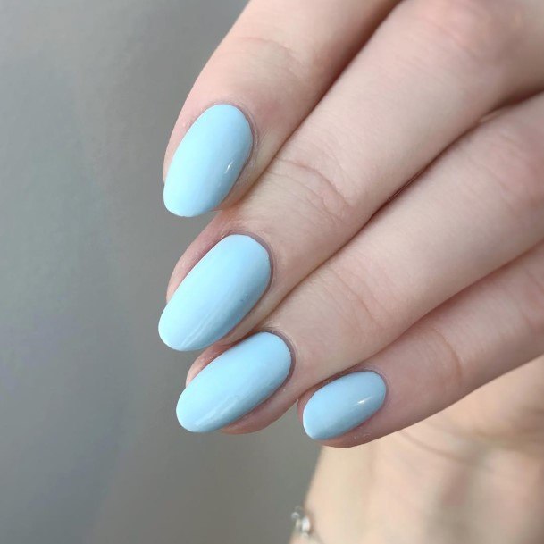 Remarkable Womens Pale Blue Nail Ideas