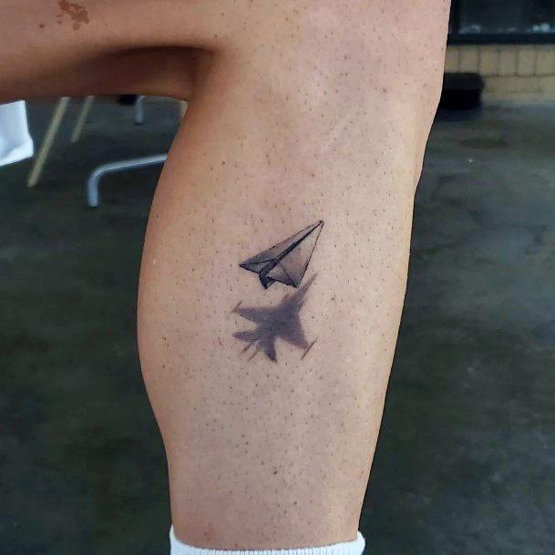 Remarkable Womens Paper Airplane Tattoo Ideas