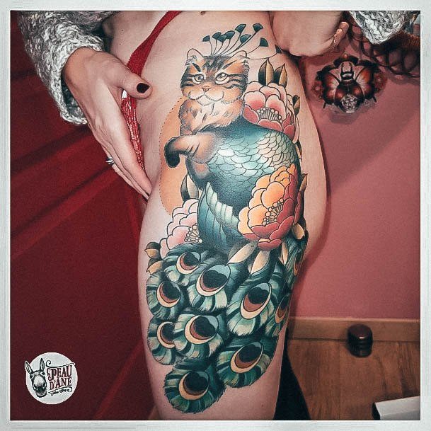 Remarkable Womens Peacock Tattoo Ideas