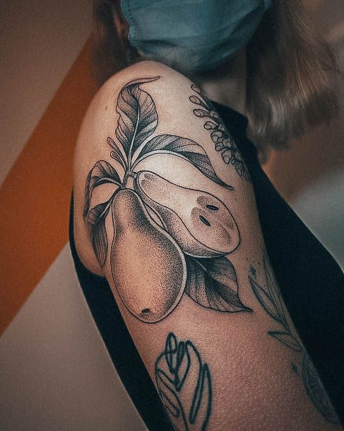 Remarkable Womens Pear Tattoo Ideas