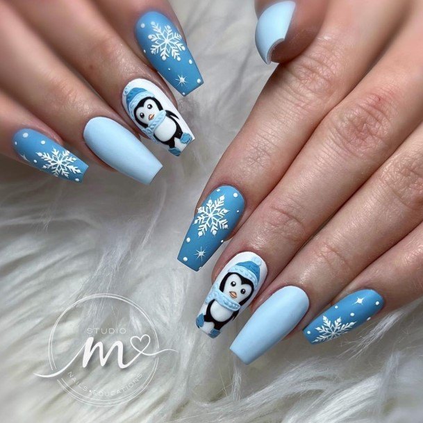 Remarkable Womens Penguin Nail Ideas