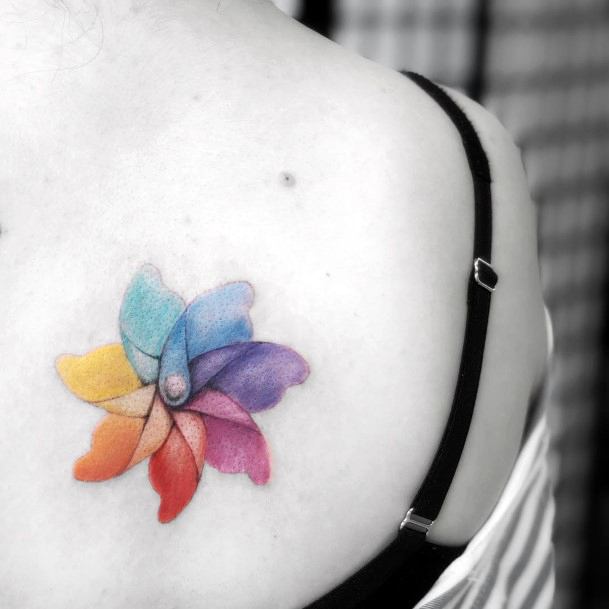 Remarkable Womens Pin Wheel Tattoo Ideas