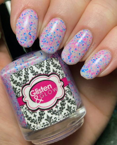 Remarkable Womens Pink And Blue Nail Ideas