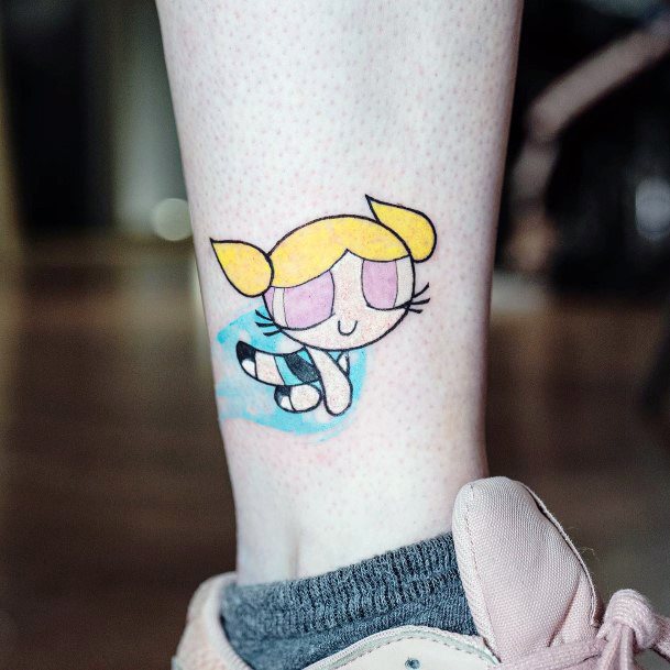 Remarkable Womens Powerpuff Girls Bubbles Tattoo Ideas