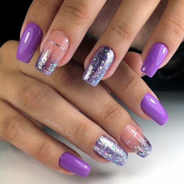 Remarkable Womens Purple Dress Nail Ideas