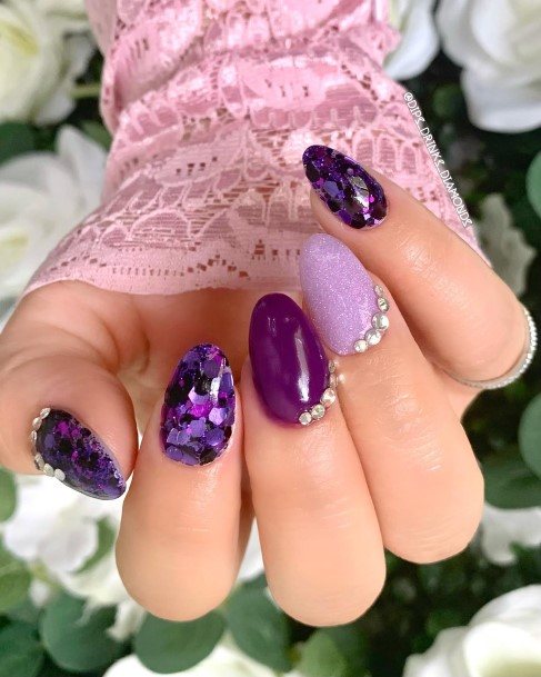 Remarkable Womens Purple Nail Ideas