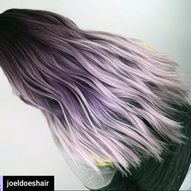 Remarkable Womens Purple Ombre Hairstyles Ideas