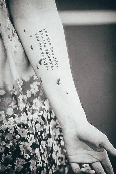 Remarkable Womens Quote Tattoo Ideas