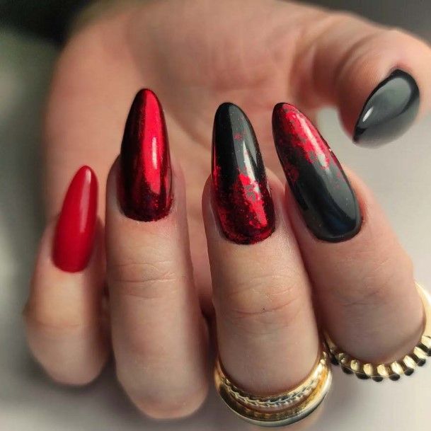 Remarkable Womens Red Ombre Nail Ideas