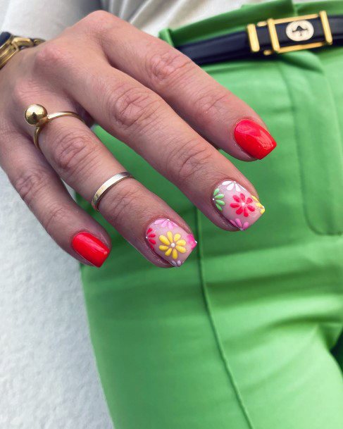 Remarkable Womens Red Summer Nail Ideas