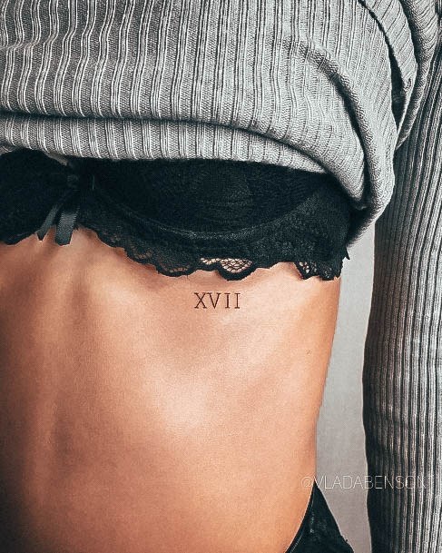 Remarkable Womens Roman Numeral Tattoo Ideas