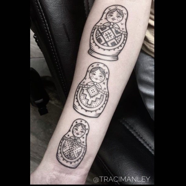 Remarkable Womens Russian Nesting Doll Matryoshka Tattoo Ideas