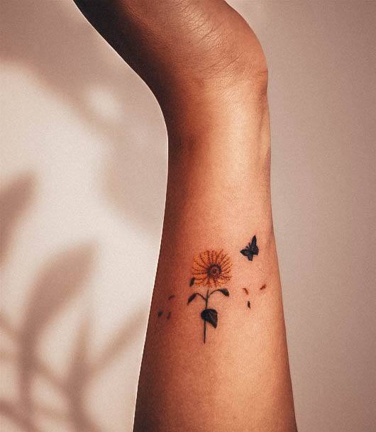 Remarkable Womens Small Sunflower Tattoo Ideas