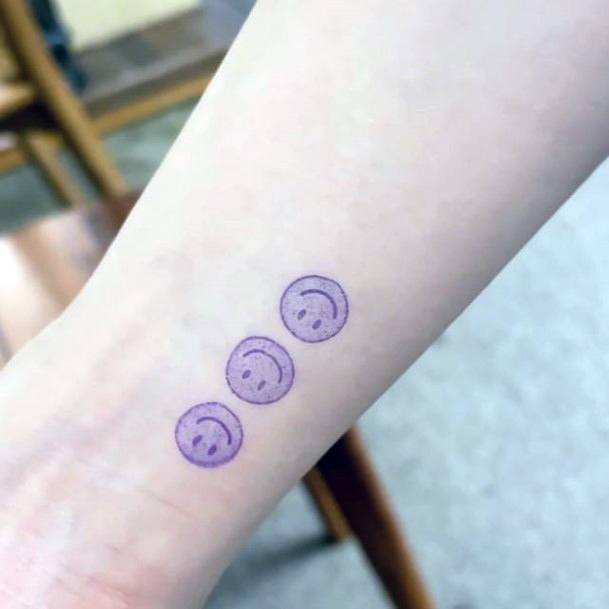 Remarkable Womens Smiley Face Tattoo Ideas