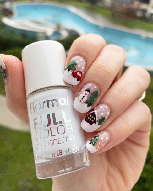 Remarkable Womens Snowman Nail Ideas