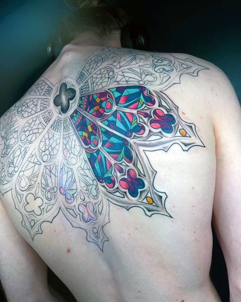 Remarkable Womens Stained Glass Tattoo Ideas