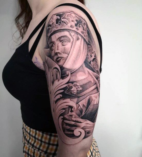 Remarkable Womens Statue Tattoo Ideas