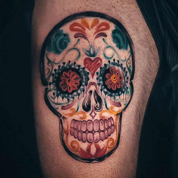 Remarkable Womens Sugar Skull Tattoo Ideas