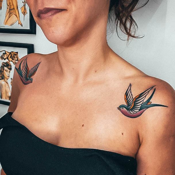 Remarkable Womens Swallow Tattoo Ideas