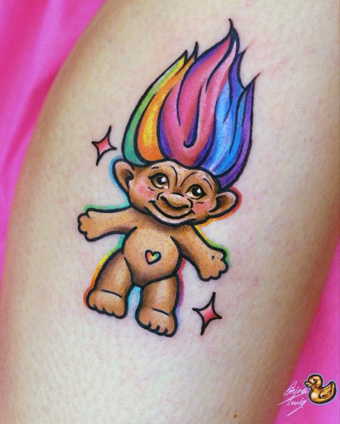 Remarkable Womens Troll Doll Tattoo Ideas