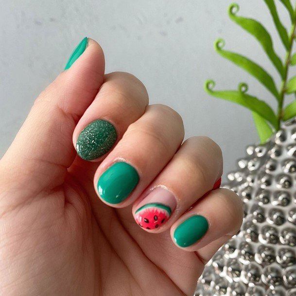 Remarkable Womens Watermelon Nail Ideas