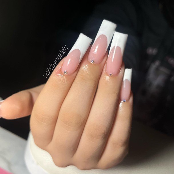 Remarkable Womens White French Nail Ideas