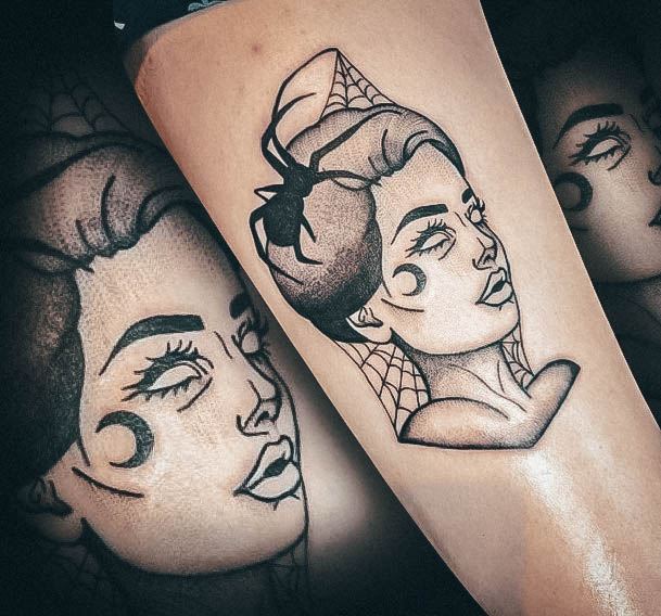 Remarkable Womens Witch Tattoo Ideas