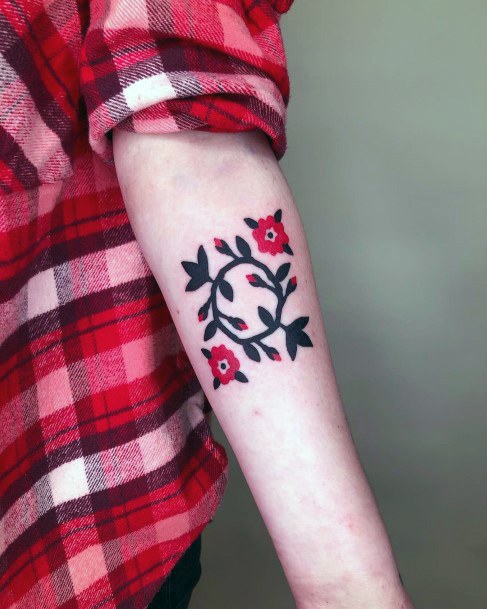 Remarkable Womens Wreath Tattoo Ideas