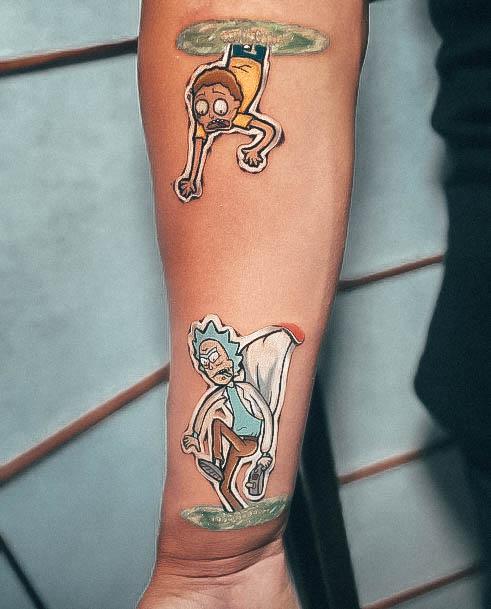 Rick And Morty Tattoo Feminine Designs