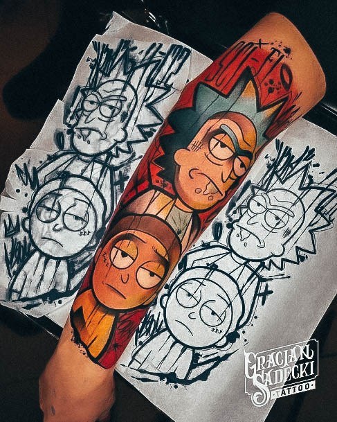 Rick And Morty Tattoo For Ladies