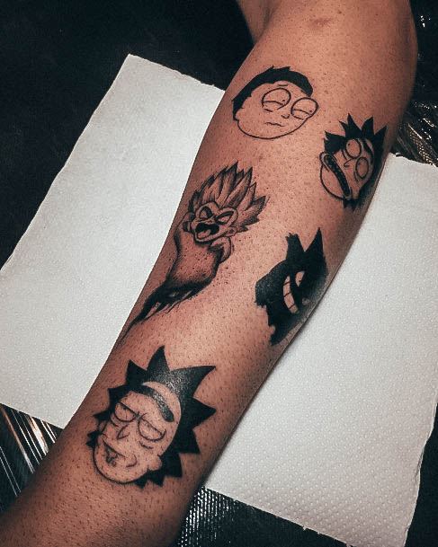 Rick And Morty Womens Tattoo Designs