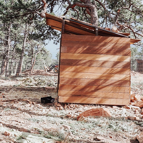 Ridge Haven Ranch Goat Shed Side