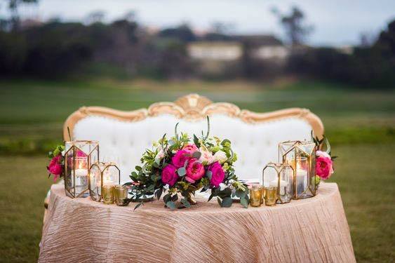Ripe Pink Rose Flowers Wedding Decorations