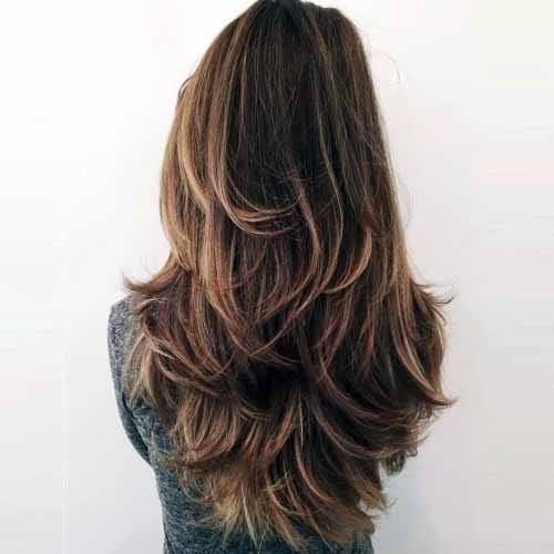 Rippling Brown Wavy Hair Women